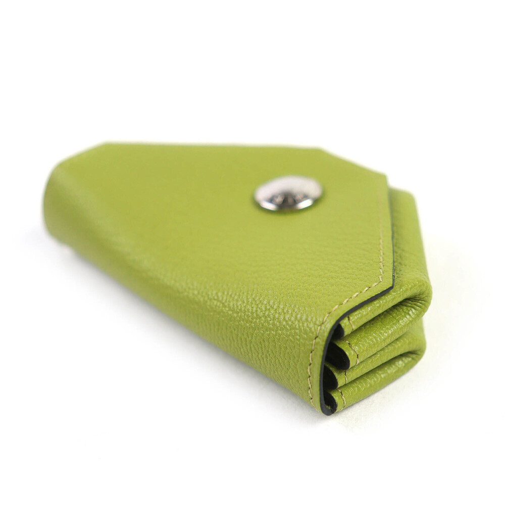 HERMES Le Vingt-Quatre 24 Chevre leather wallet in Vert Anise (anise green) w... - Picture 4 of 9